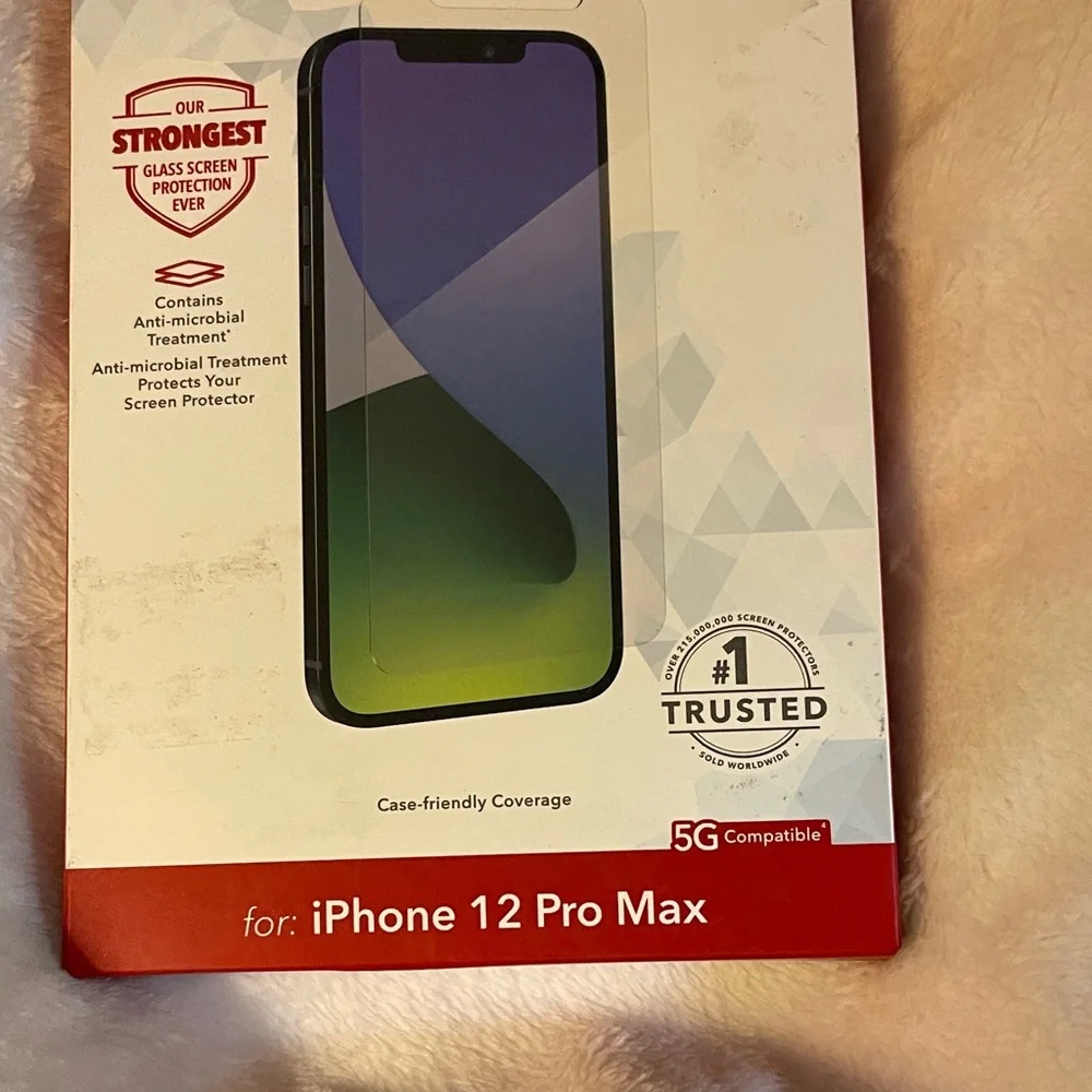 Invisible Shield Glass Elite+ Screen Protector for iPhone 12 Pro Max - Black